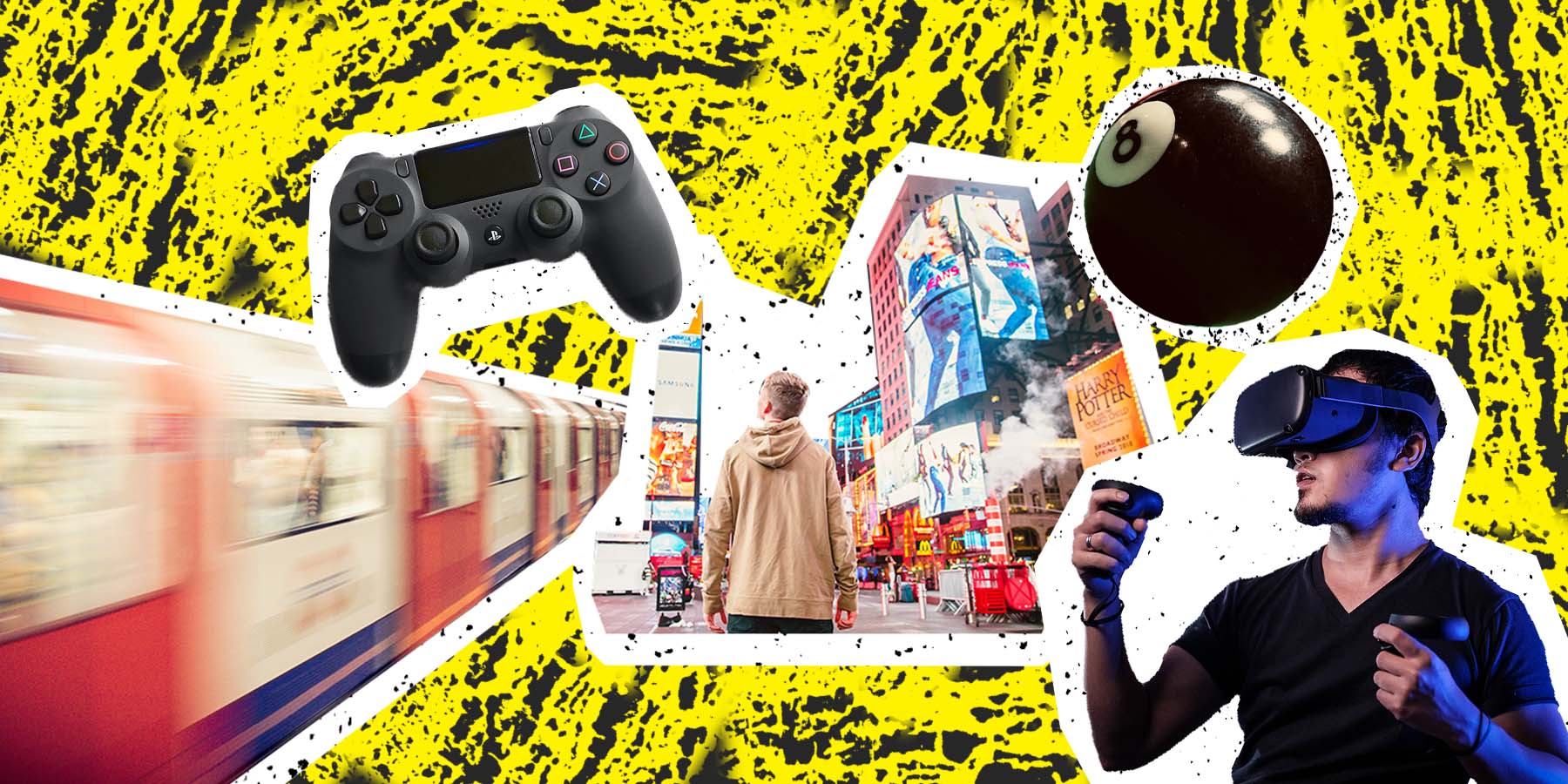 video game controller and virtual reality headset