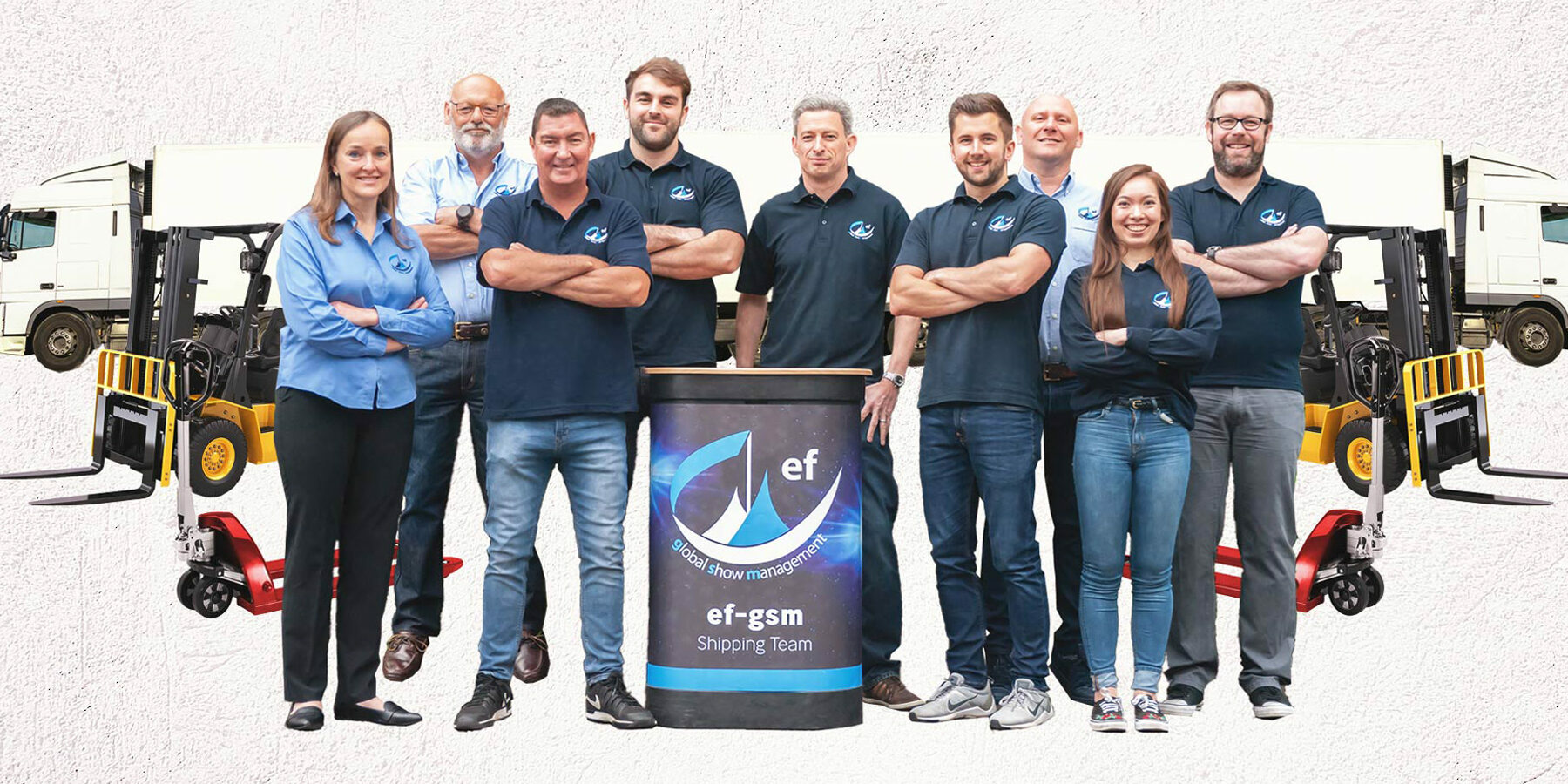 people smiling in team