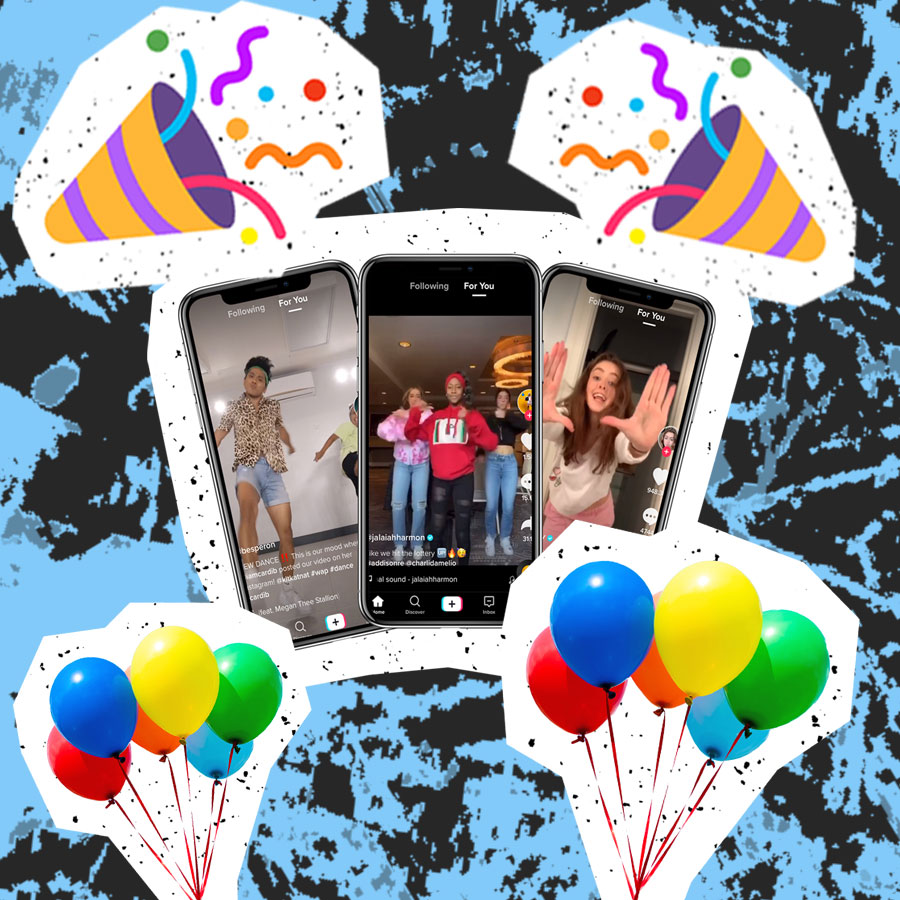 balloons and celebrations on TikTok