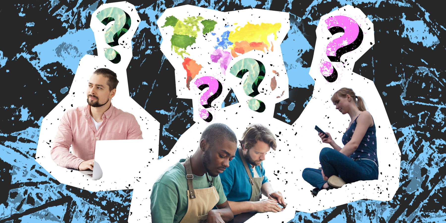 people and question marks