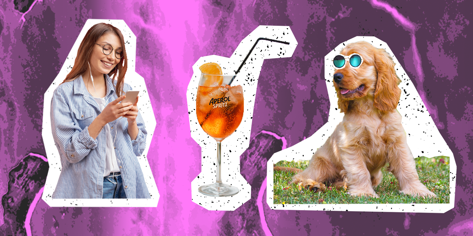 aperol spritz and cocker spaniel