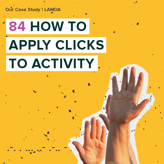 How to apply clicks to activity