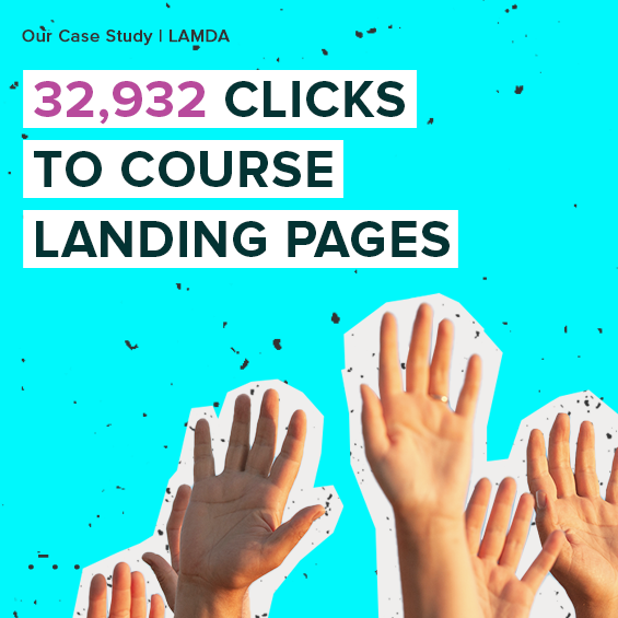 32,932 clicks to course landing pages