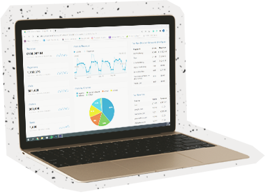 web analytics on a laptop