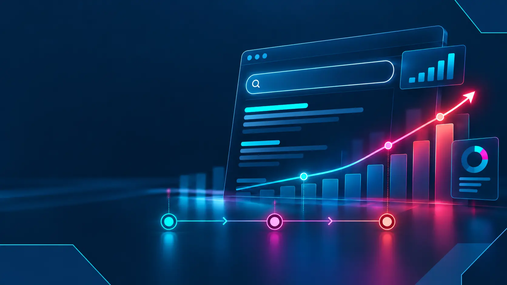 Neon Glass Analytics Dashboard