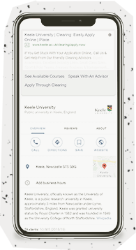 keele university google search results
