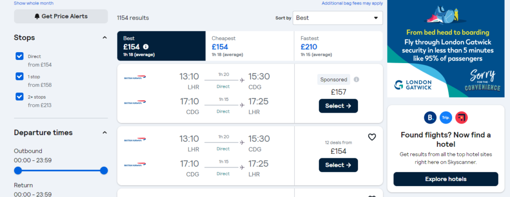 Arke x Gatwick Airport. Sorry for the Convenience campaign on Skyscanner 