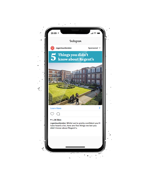 regents university mobile advert